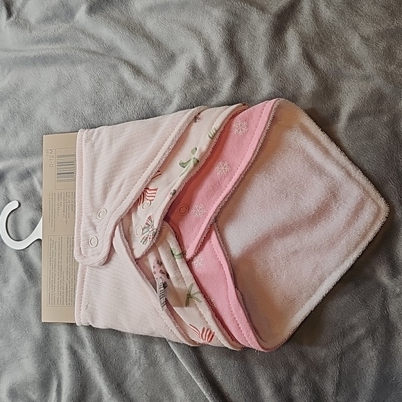 L Chickpea Bandana Bib Set, 3 pieces N W/o tags - Picture 5 of 7